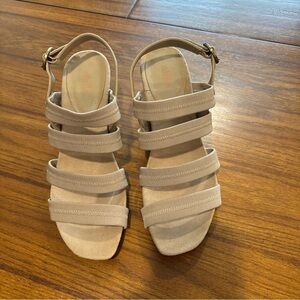 Abella Beige Strappy Heels